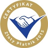 Certyfikat Złoty Płatnik 2015